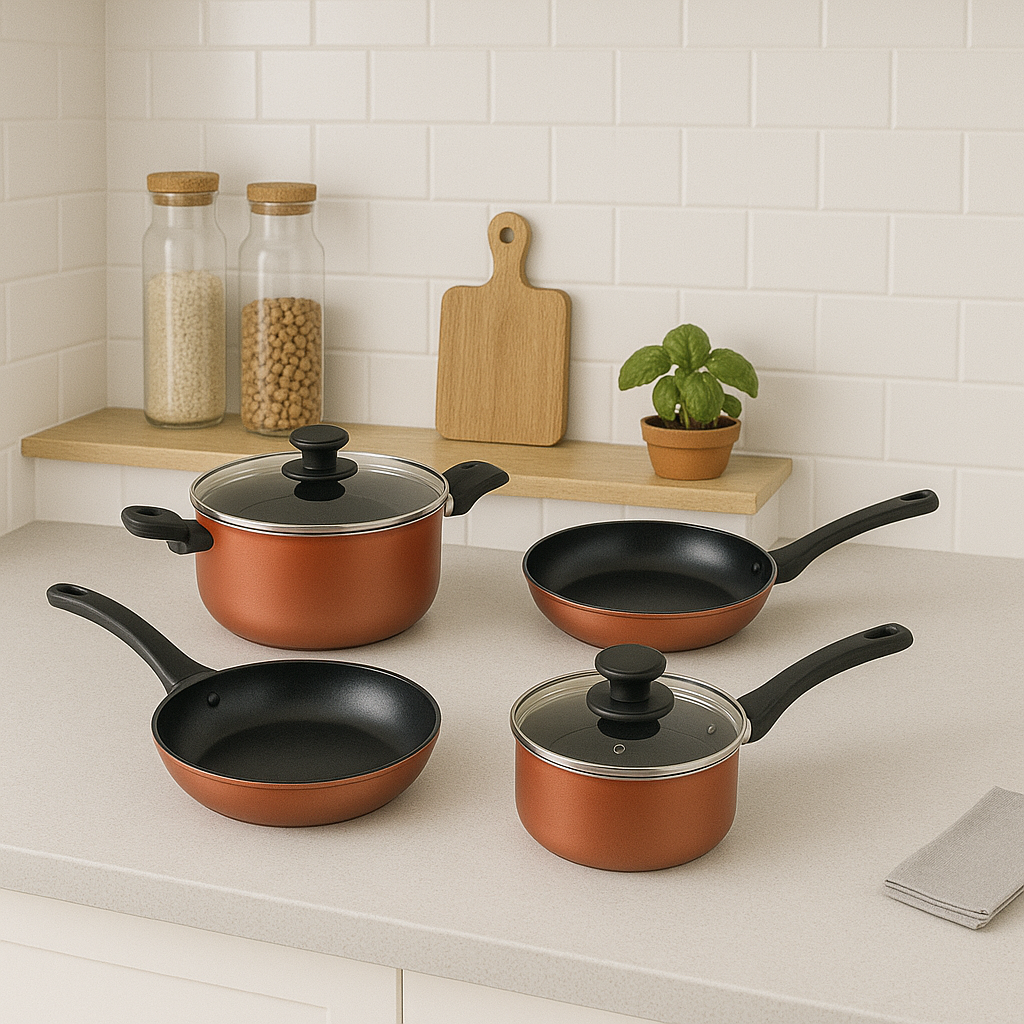 WT-CS012 Set de utensilios de cocina antiarañazos y de calentamiento uniforme