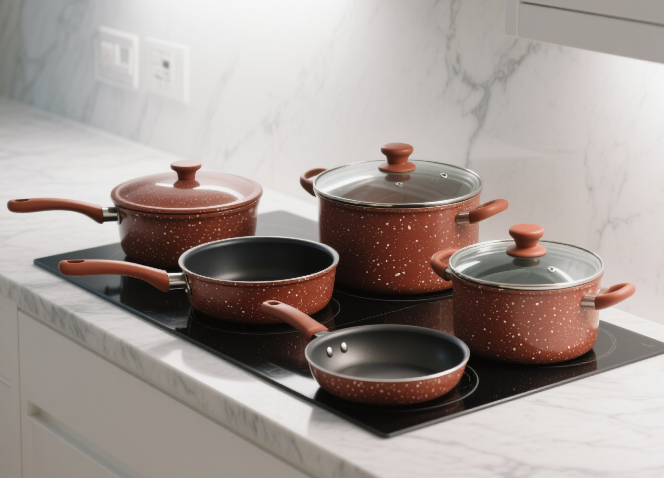 WT-CS012 Set de utensilios de cocina antiarañazos y de calentamiento uniforme