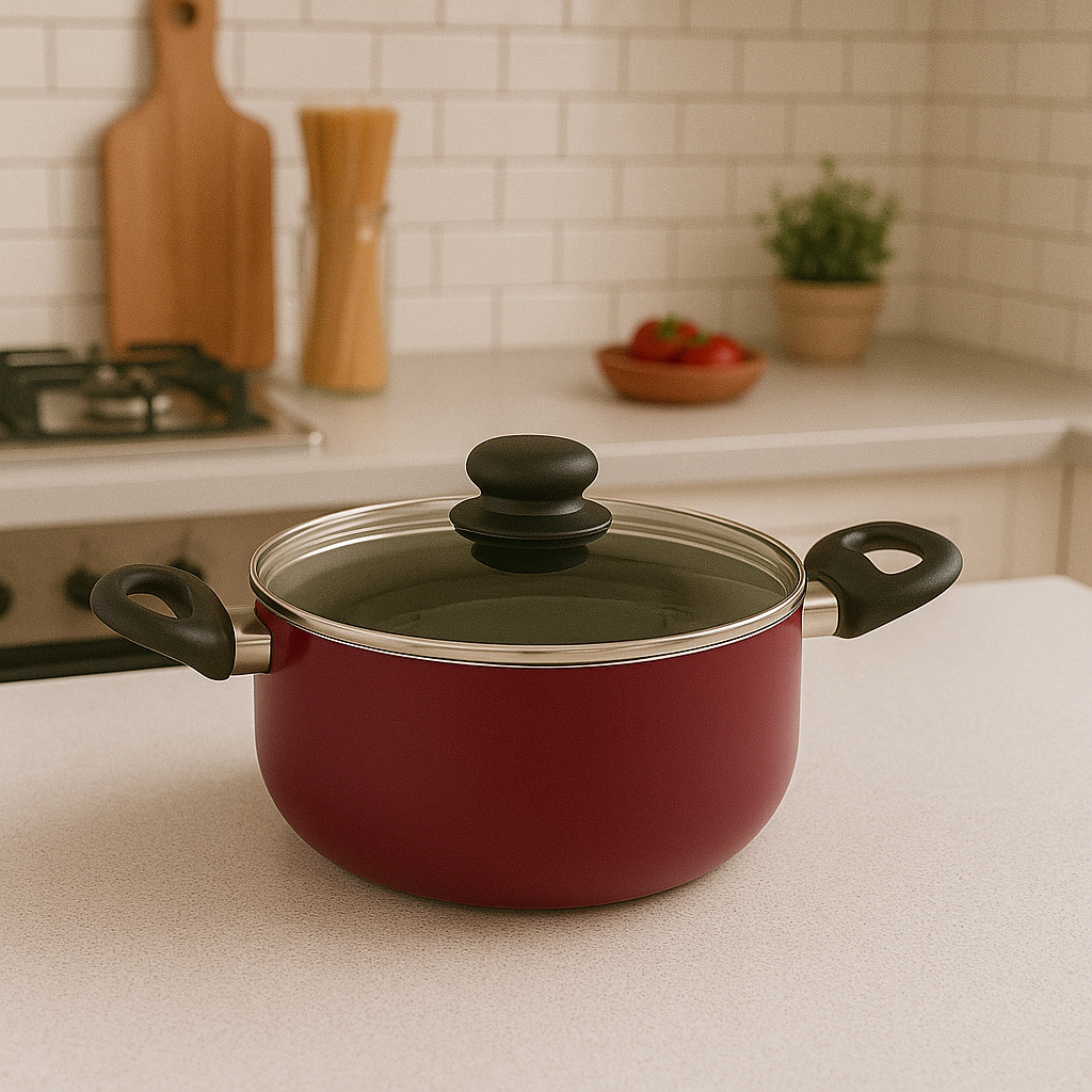 WT-SP003 Cazuela forjada con pintura resistente a altas temperaturas negra