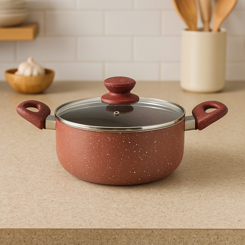 WT-SP003 Cazuela forjada con pintura resistente a altas temperaturas negra