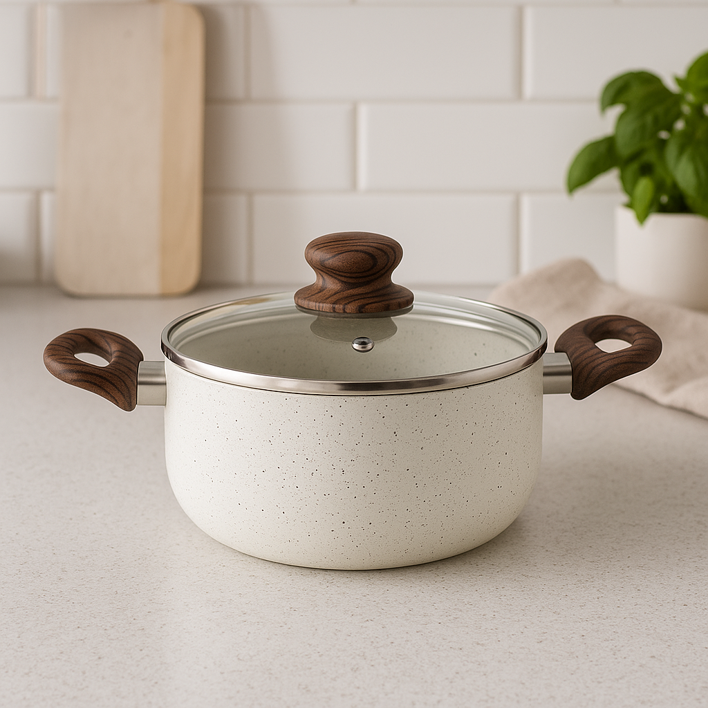 WT-SP003 Cazuela forjada con pintura resistente a altas temperaturas negra