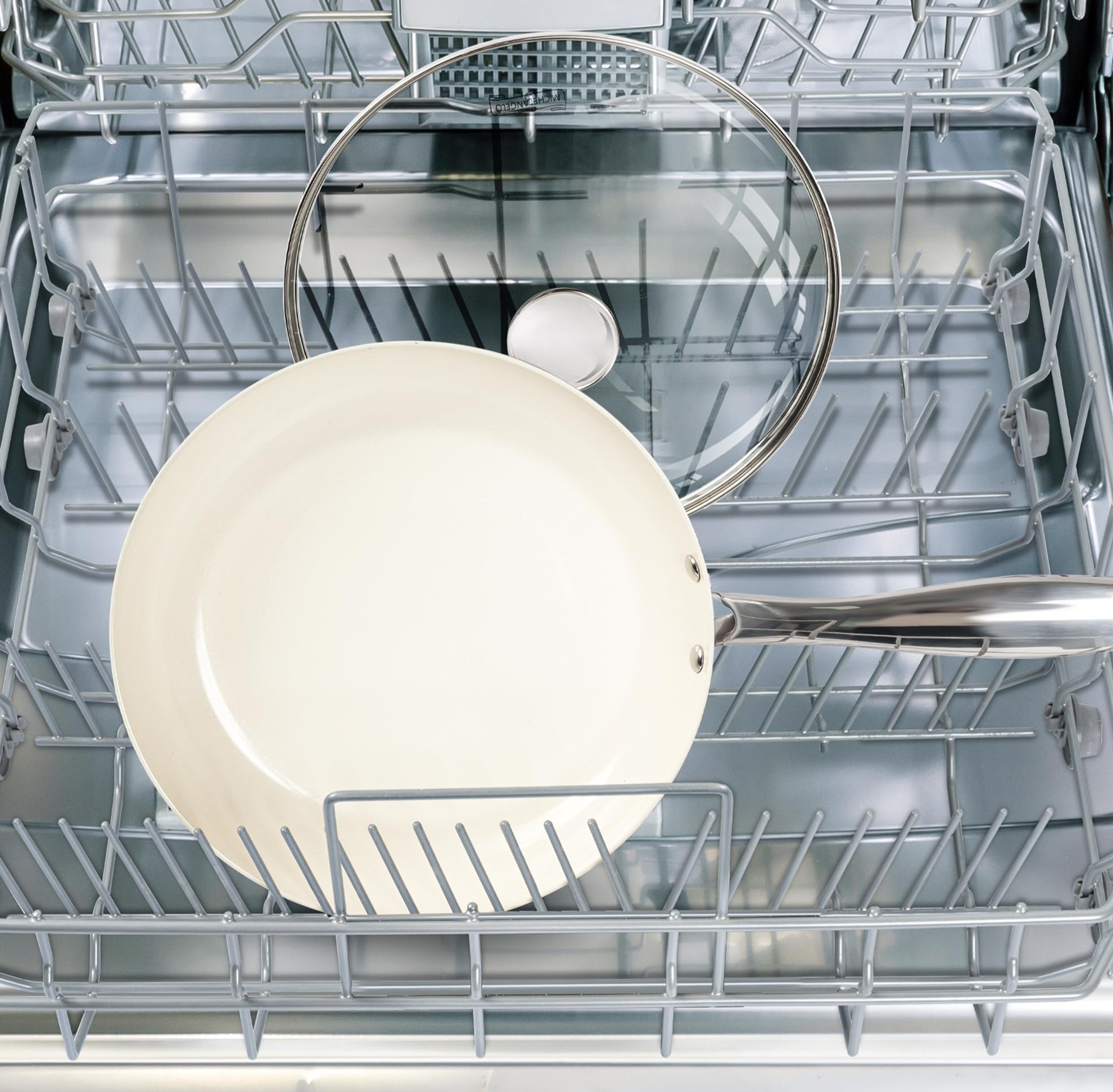 WT-FP001 Sartén Blanca Estampada con Recubrimiento Antiadherente apto para contacto con alimentos