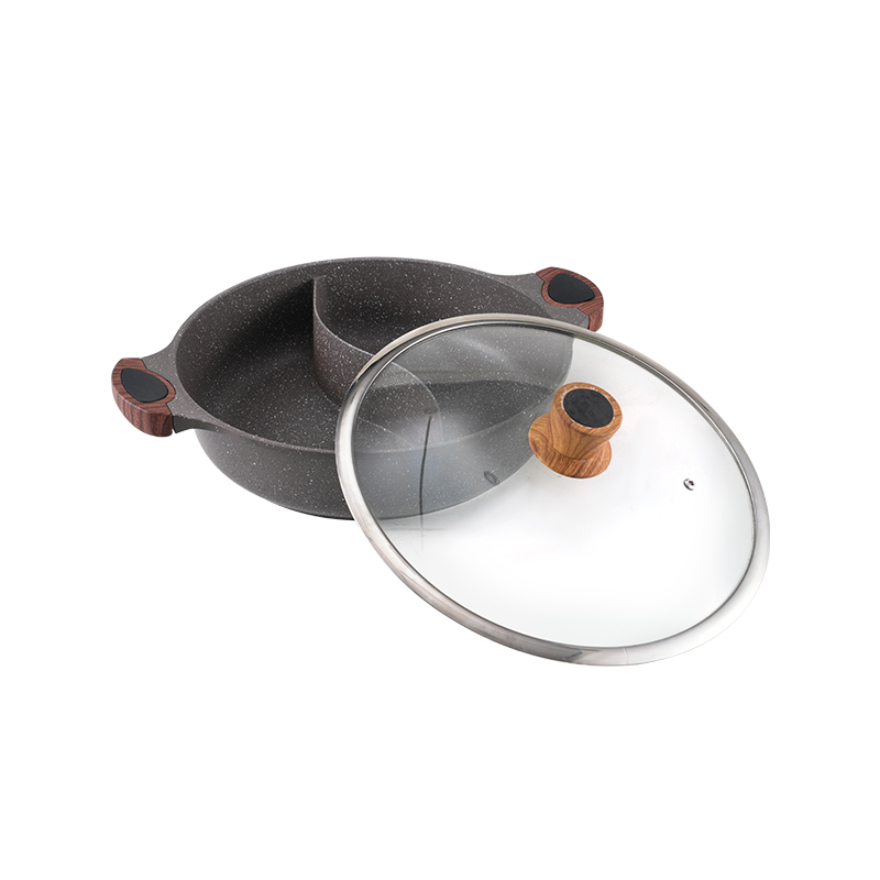 WT-SP003 Cazuela forjada con pintura resistente a altas temperaturas negra