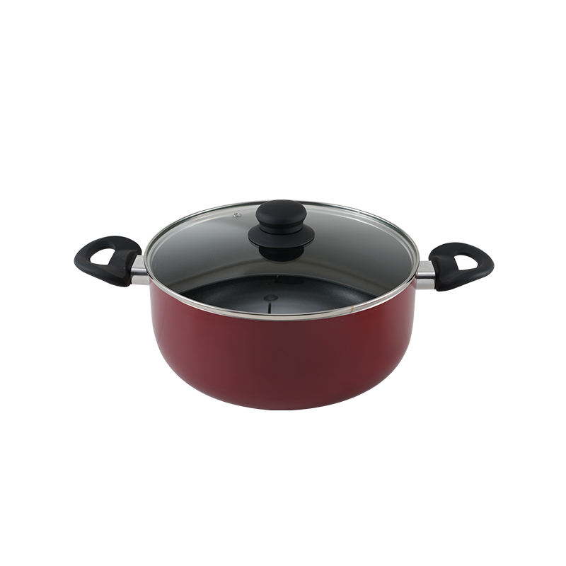 WT-SP002 Cazuela prensada antiadherente roja