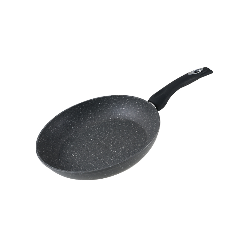WT-FP024 Sartén prensada de boca ancha, negra