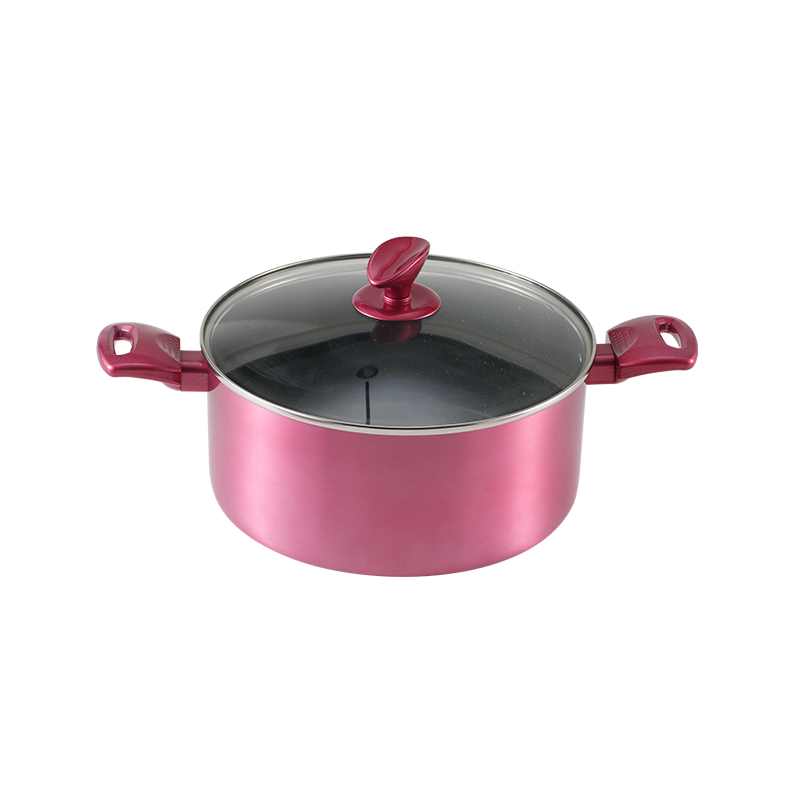 WT-SP004 Cazuela prensada con base de inducción de color rosa