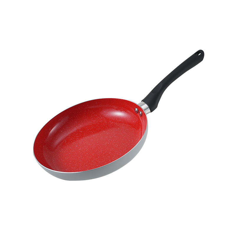 WT-FP029 Sartén prensada roja con pintura antiadherente cerámica