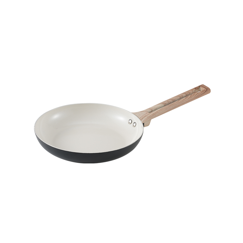 WT-FP047 Sartén prensada blanca con pintura antiadherente cerámica